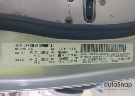 2010 Jeep Patriot Sport from USA, damaged, VIN 1J4NT1GA2AD625862